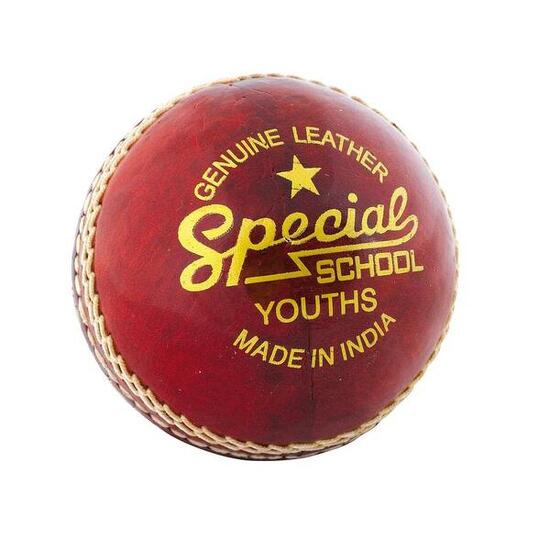 Special School" Leder Cricket Ball für Kinder Rot Einheitsgröße