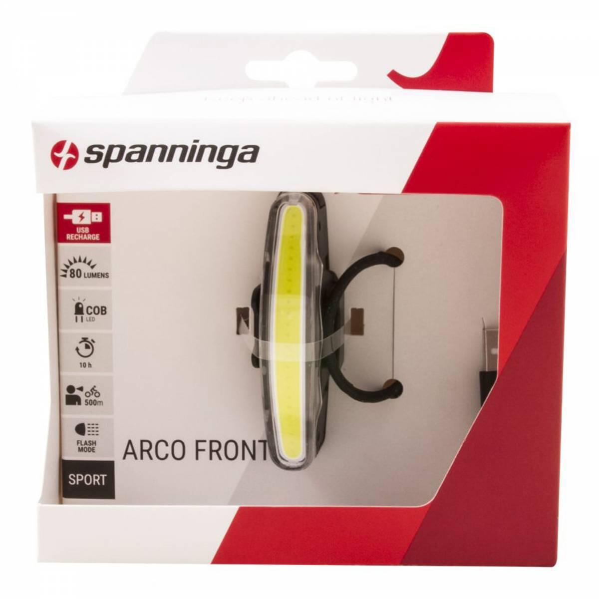 Luce anteriore montata sul manubrio - batteria li-po usb (5/1) Spanninga 2/6