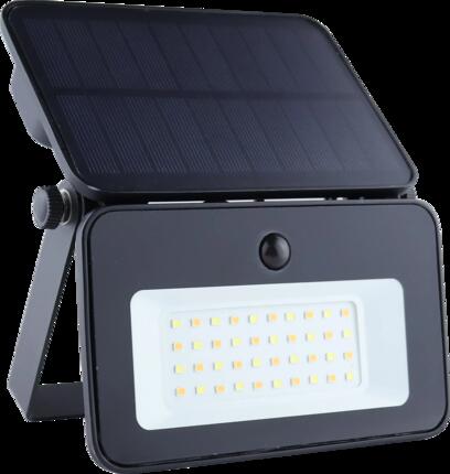 Naświetlacz solarny Germina LED z czujnikiem ruchu 1000lm IP65 3000/4000/6500k