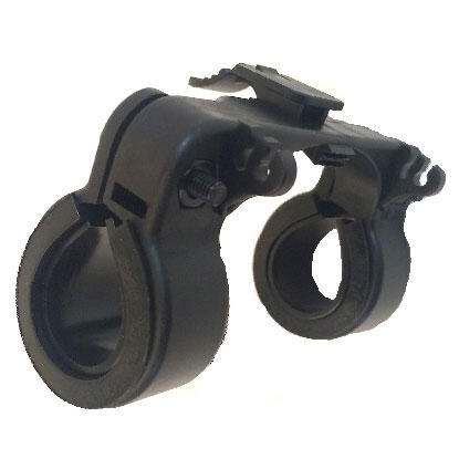 Support central éclairage vélo position au cintre 2/2
