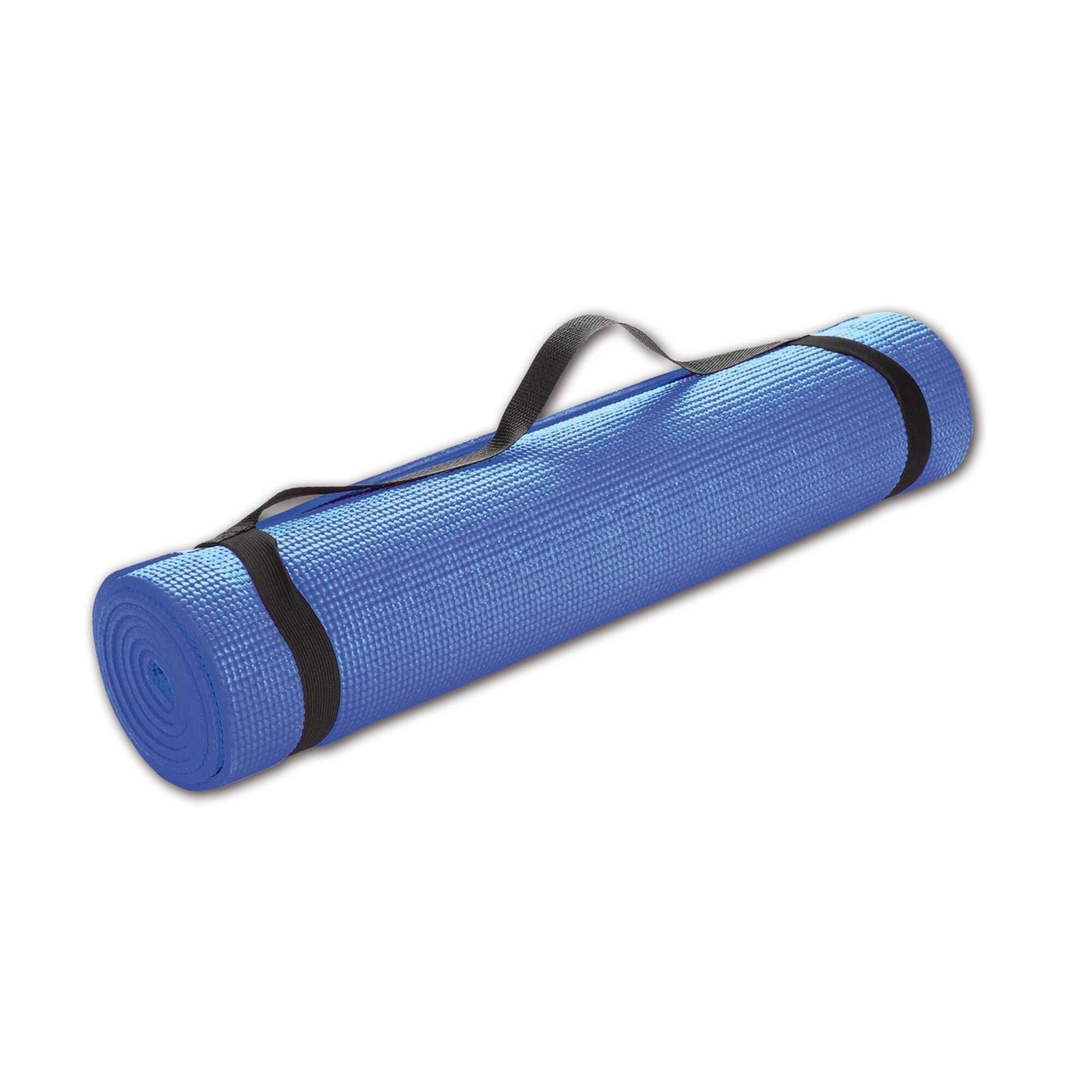 Rovera - Tapis Go Mat – Fitness, Yoga Et Entraînement En Plein Air - Tapis De Gymnastique - Bleu|noir - 183 Cm - Decathlon
