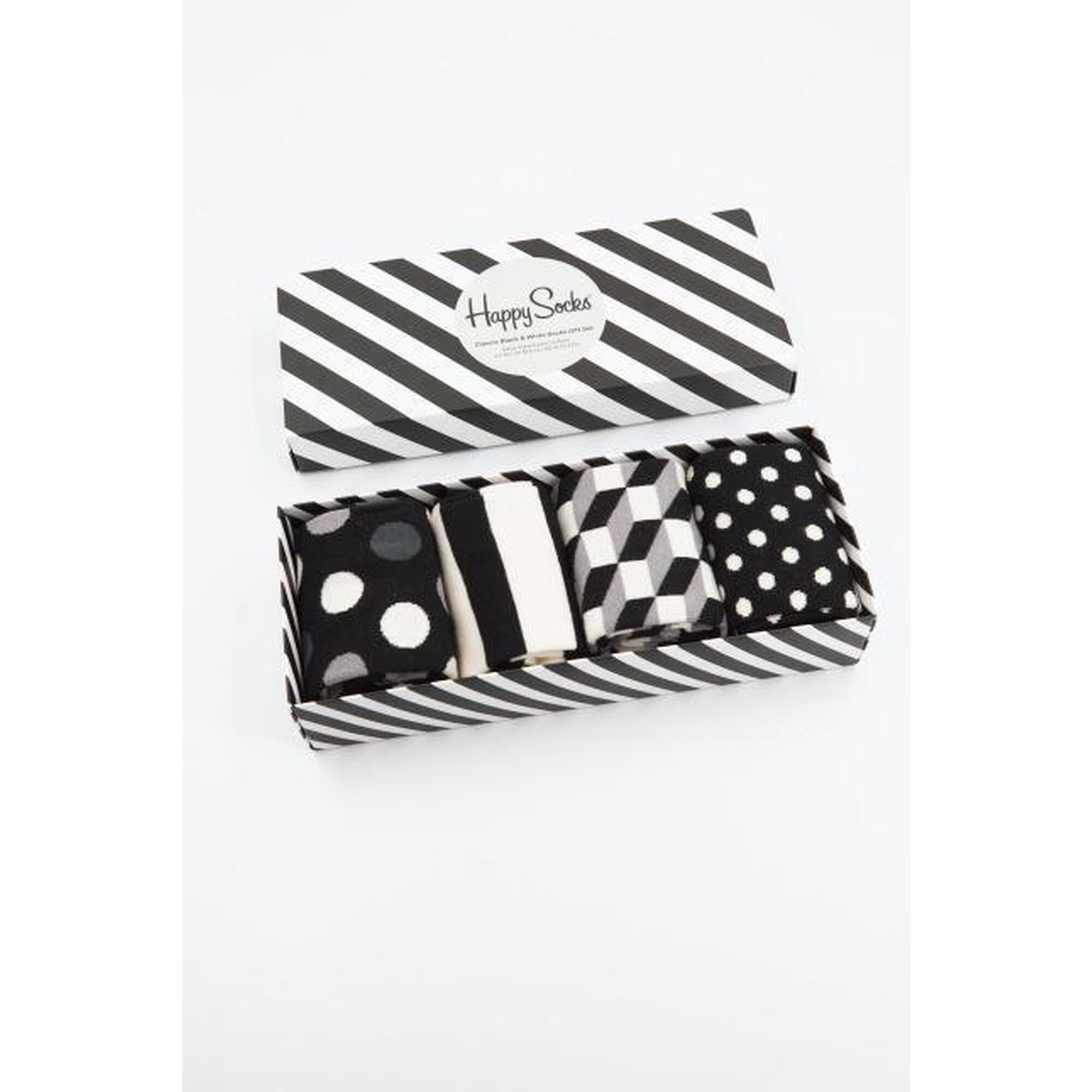 Ciorapi Happy Socks Model Classic Black White And Sock Culoare Negru