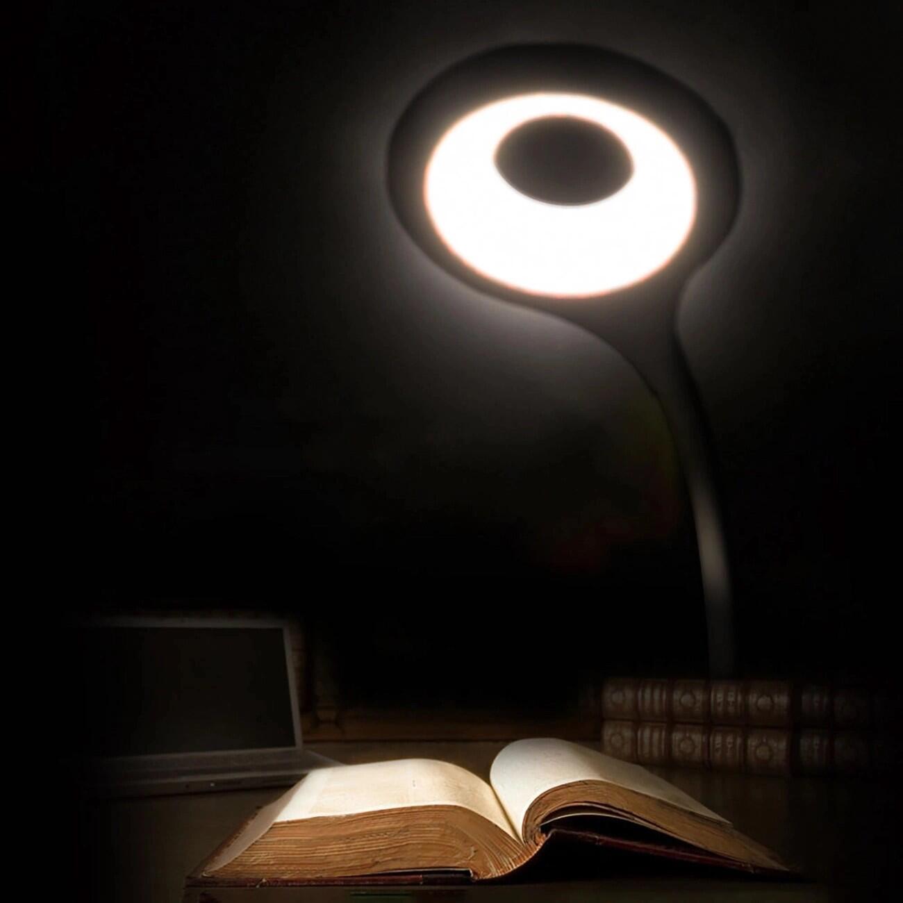 Mini lampka Wozinsky bezprzewodowa lampka led do czytania z klipsem czarna 3/5