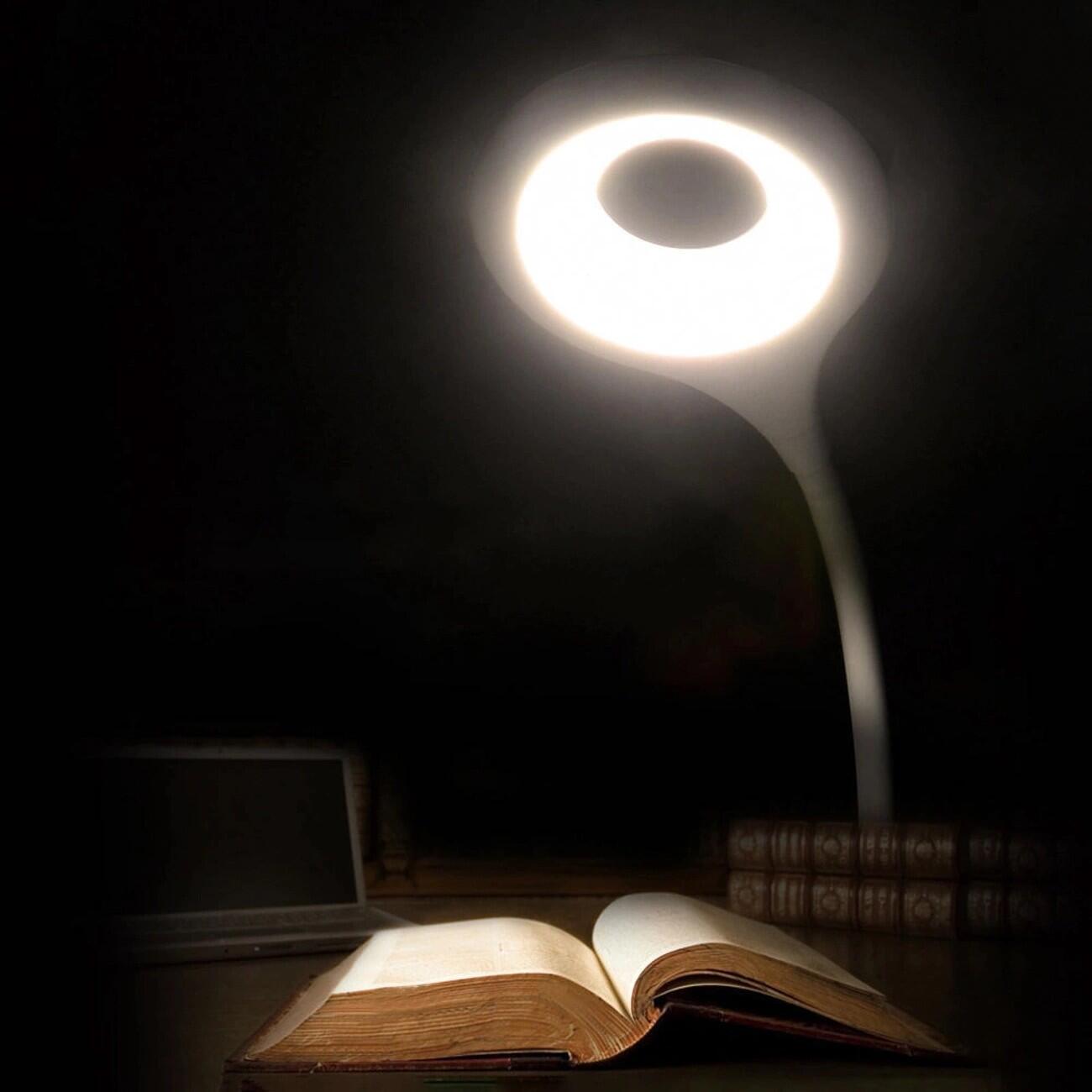 Mini lampka Wozinsky bezprzewodowa lampka led do czytania z klipsem biała 4/7