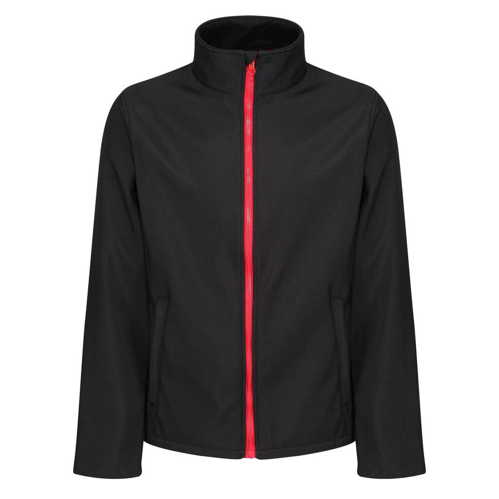 Mens Soft Shell Jacket (Black/Classic Red)
