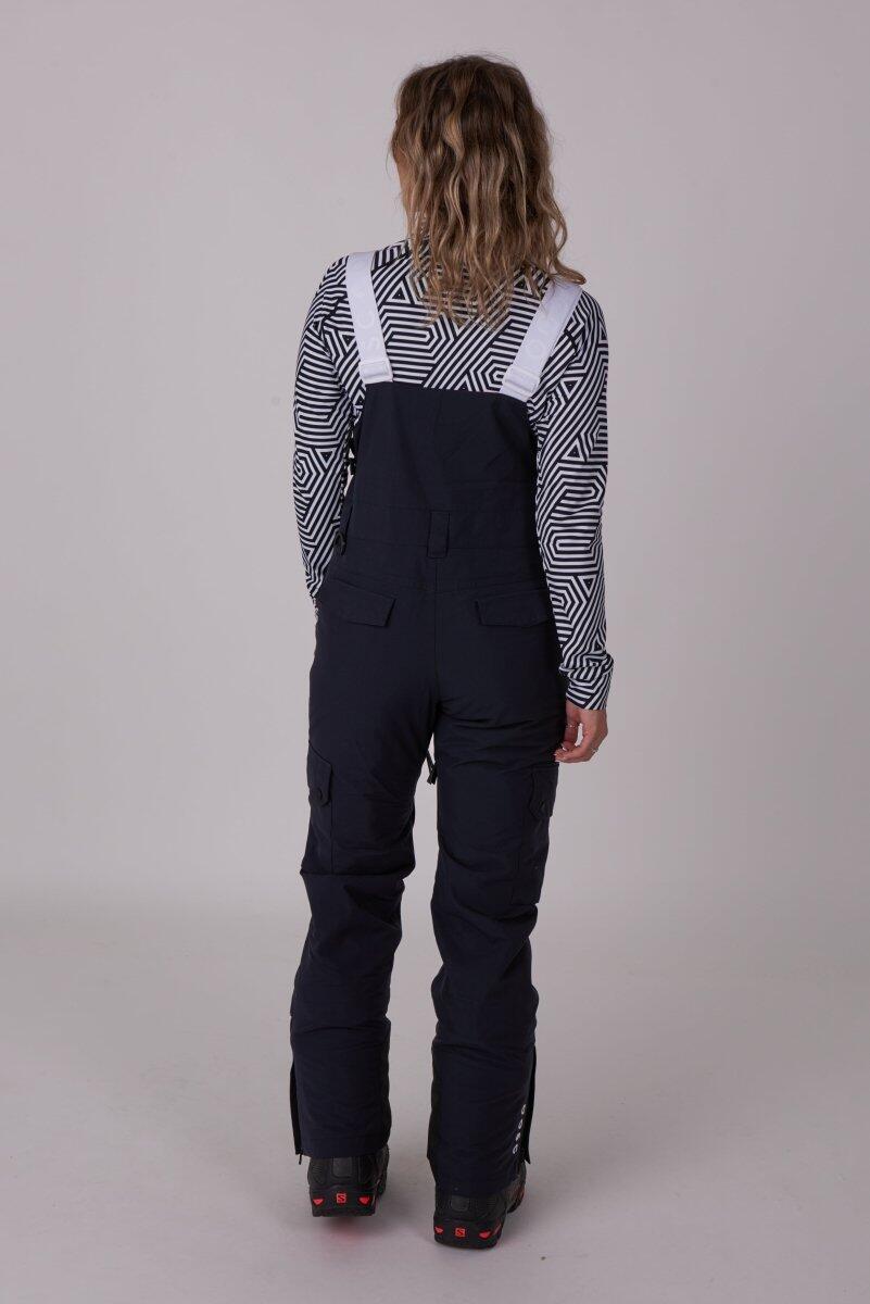 Dames Ski & Snowboard Tuinbroek Waterdicht Yeh Girl Zwart 2/7