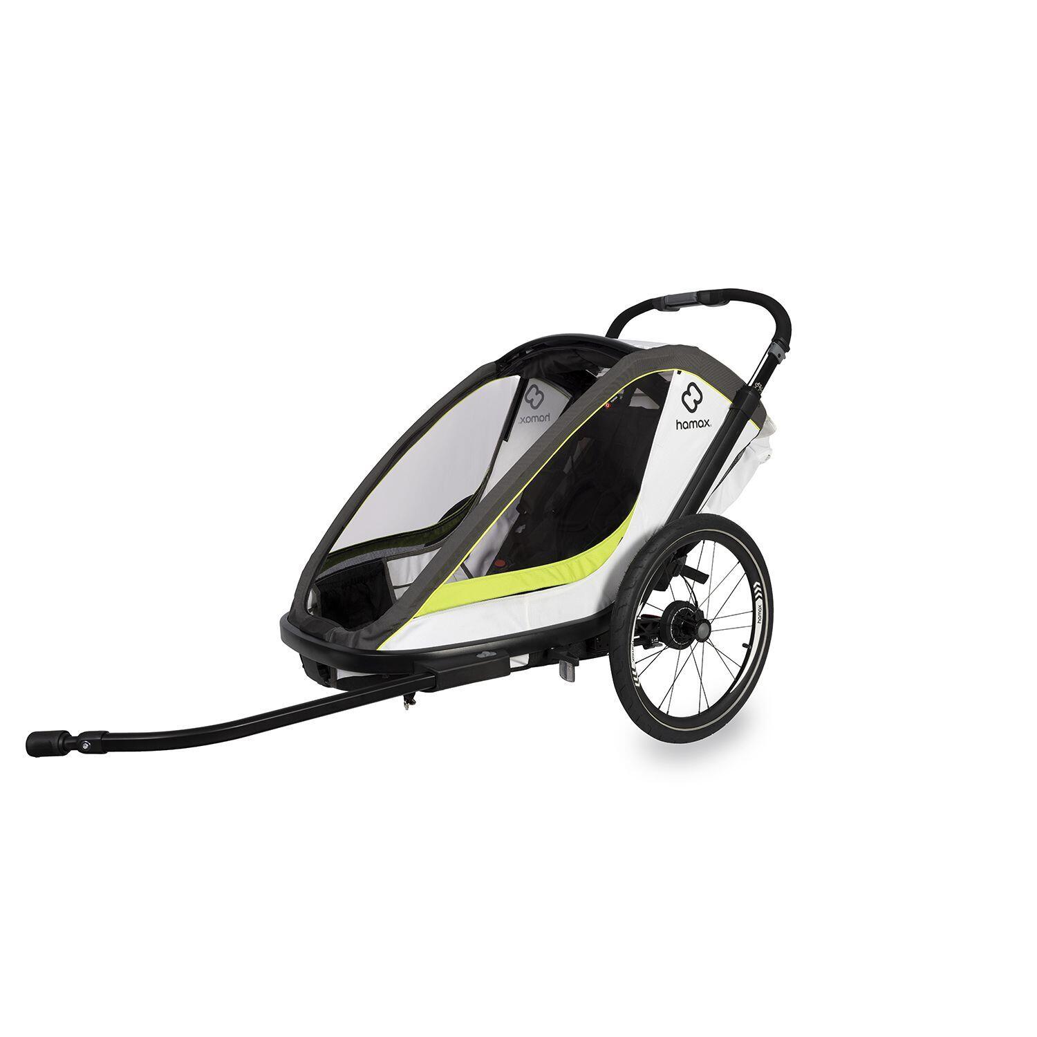 Hamax - Remorque Hamax Breeze One - Remorque À Vélo - Gris|vert - Taille Unique - Decathlon