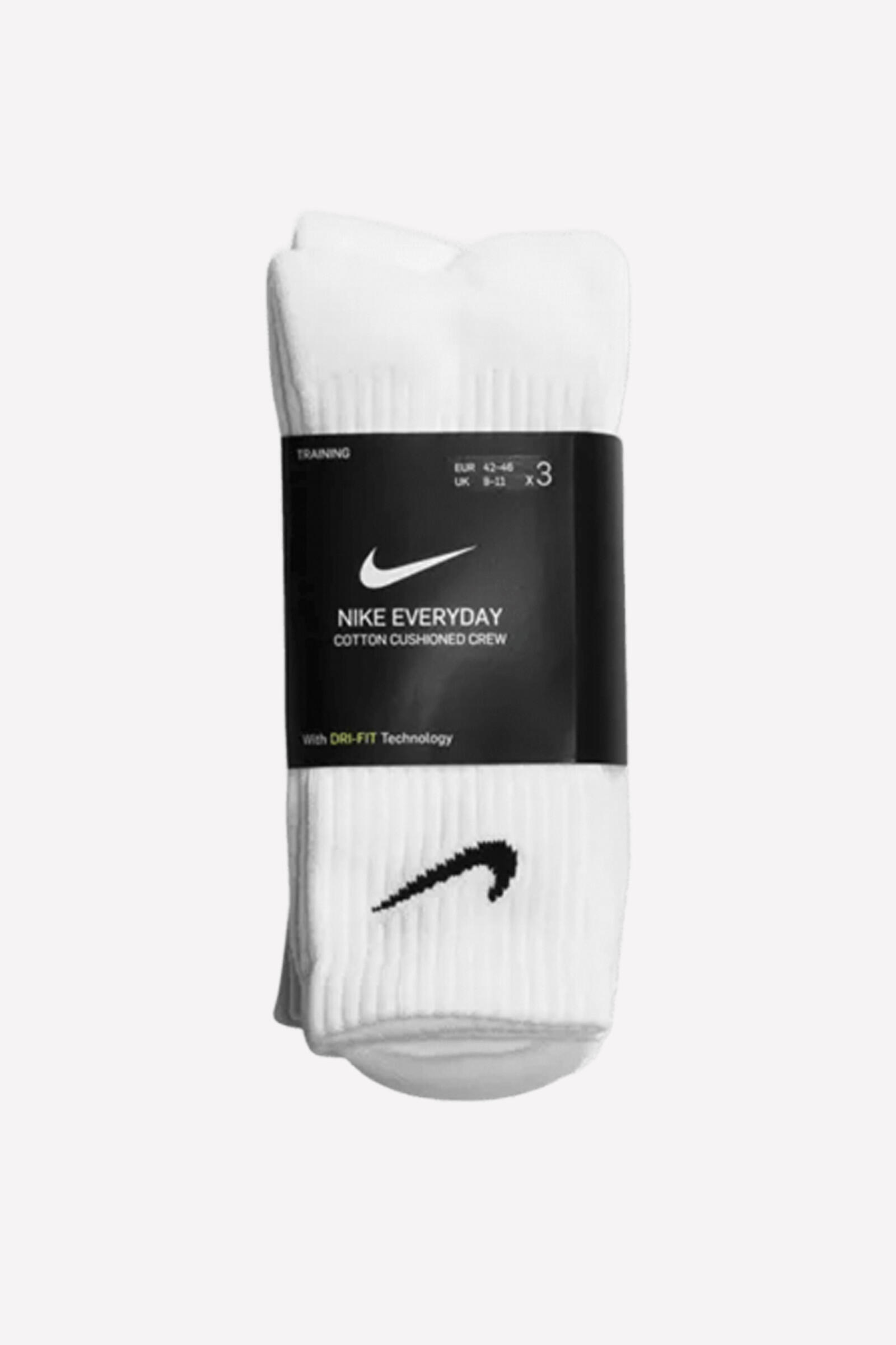 Nike Everyday Cushioned Socken - White (3 Paar) 3/4