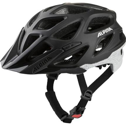 Olympiasportswear Alpina MTB Helm Mythos reflektierend 52-57 Schwarz