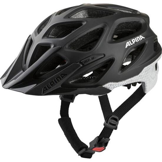 Olympiasportswear Alpina MTB Helm Mythos reflektierend 52-57 Schwarz