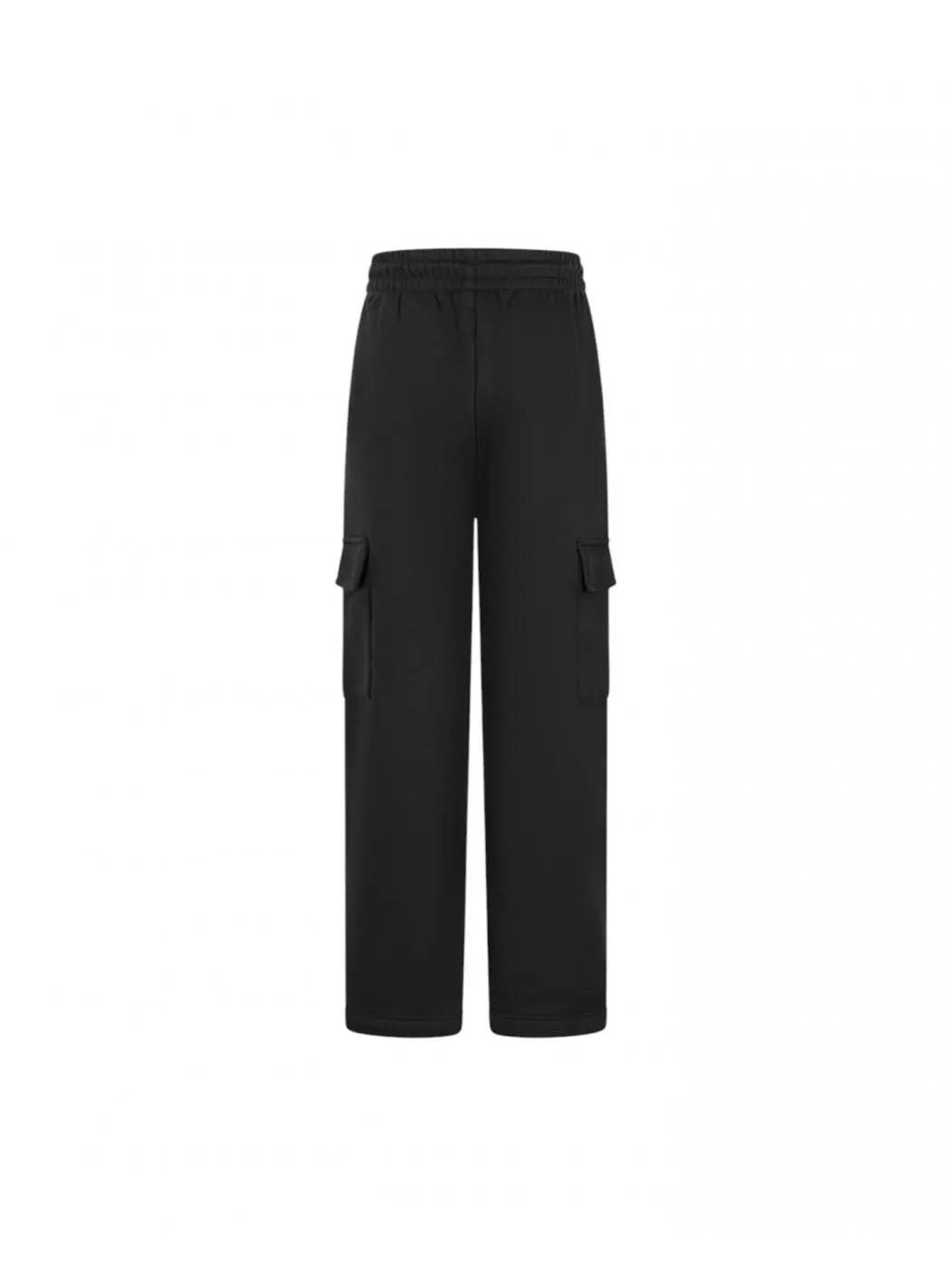 PANTALONE CARGO CON TASCONI LATERALI NERO DA RAGAZZA BLACK 3/3