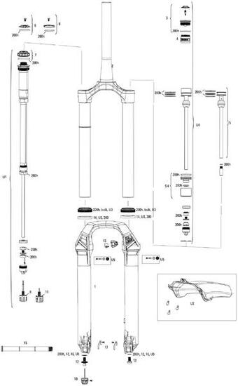 RockShox Lyrik Ultimate RC2 27,5" Boost Federgabel 160 mm (rot)