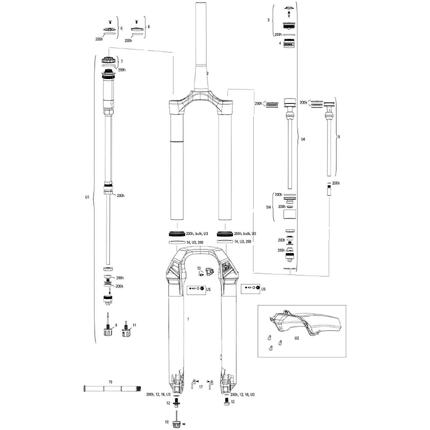 ROCKSHOX Lyrik Ultimate RC2 27,5"+/29" Boost 150 mm