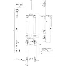 RockShox Lyrik Ultimate RC2 27,5" Boost — fourche suspension 160 mm rouge