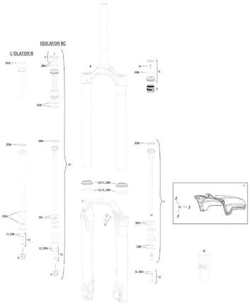 ROCKSHOX Domain RC3 27,5" Boost fourche 160 mm