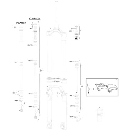 Rockshox Amortyzator Rowerowy RS Dom Gold Is RC3 27,5 + 29 Boost 170mm