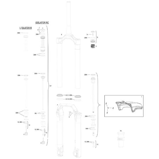 Rockshox Amortyzator Rowerowy RS Dom Gold Is RC3 27,5 + 29 Boost 170mm