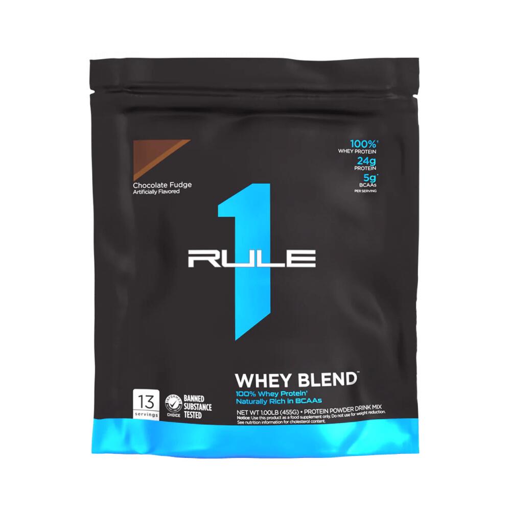 RULE1 Rule1 R1 Whey Blend (1lb) Chocolate Fudge - Proteine