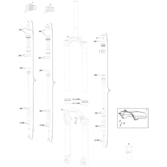 ROCKSHOX Psylo Gold RC A1 amortyzowana przednia 29" 150 mm