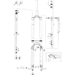 Fourche ROCKSHOX Pike Ultimate RC2 27,5+/29" 120mm rouge