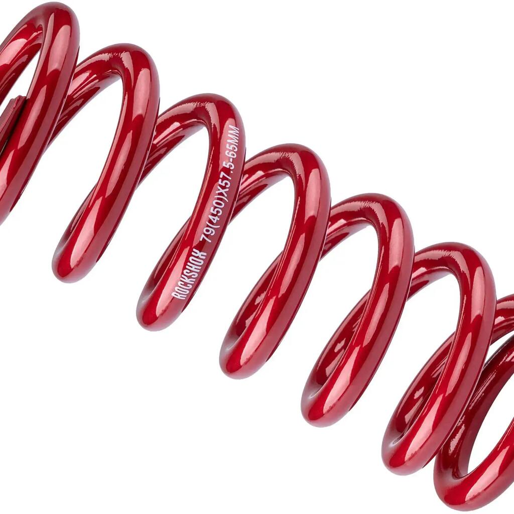 RockShox RS Coil Spring 151 mm, 450 lb, Electric Red (57.5–65 mm stroke).