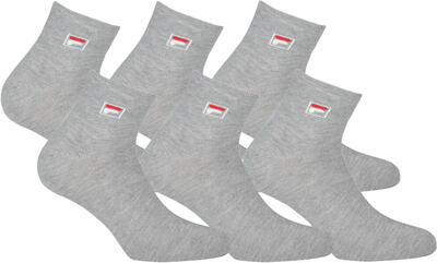 Fila Quarter Calzini 6-Pack Unisex Grigio 43-46