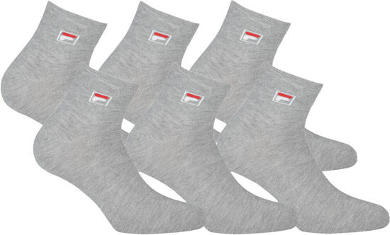 Fila Quarter Calzini 6-Pack Unisex Grigio 43-46