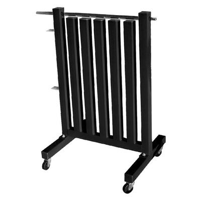 Supporto Per Pesi In Vinile Con Ruote E Barra Multicolor