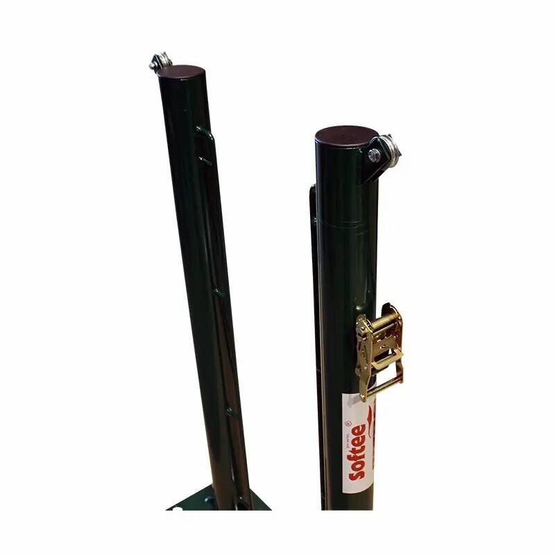 Lot de 2 poteaux de tennis fixes avec bases à visser Softee Equipment 2/3