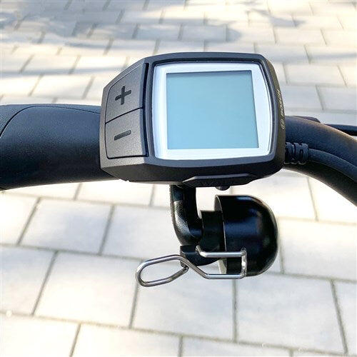 Campanello Widek per e-bike, nero, con staffa sottile. 1/1