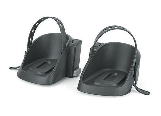 Bobike One Mini poggiapiedi con fibbie di sicurezza - Nero.