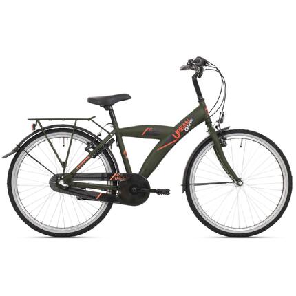 Rower dziecięcy BikeFun Urban 24" zielony matowy