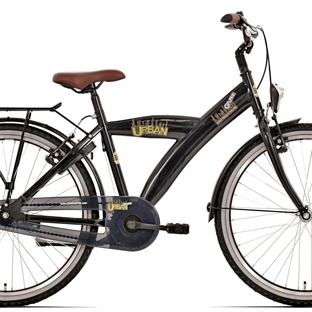 Bikefun Urban City 20 inch kids bike with coaster and hand brake, black.