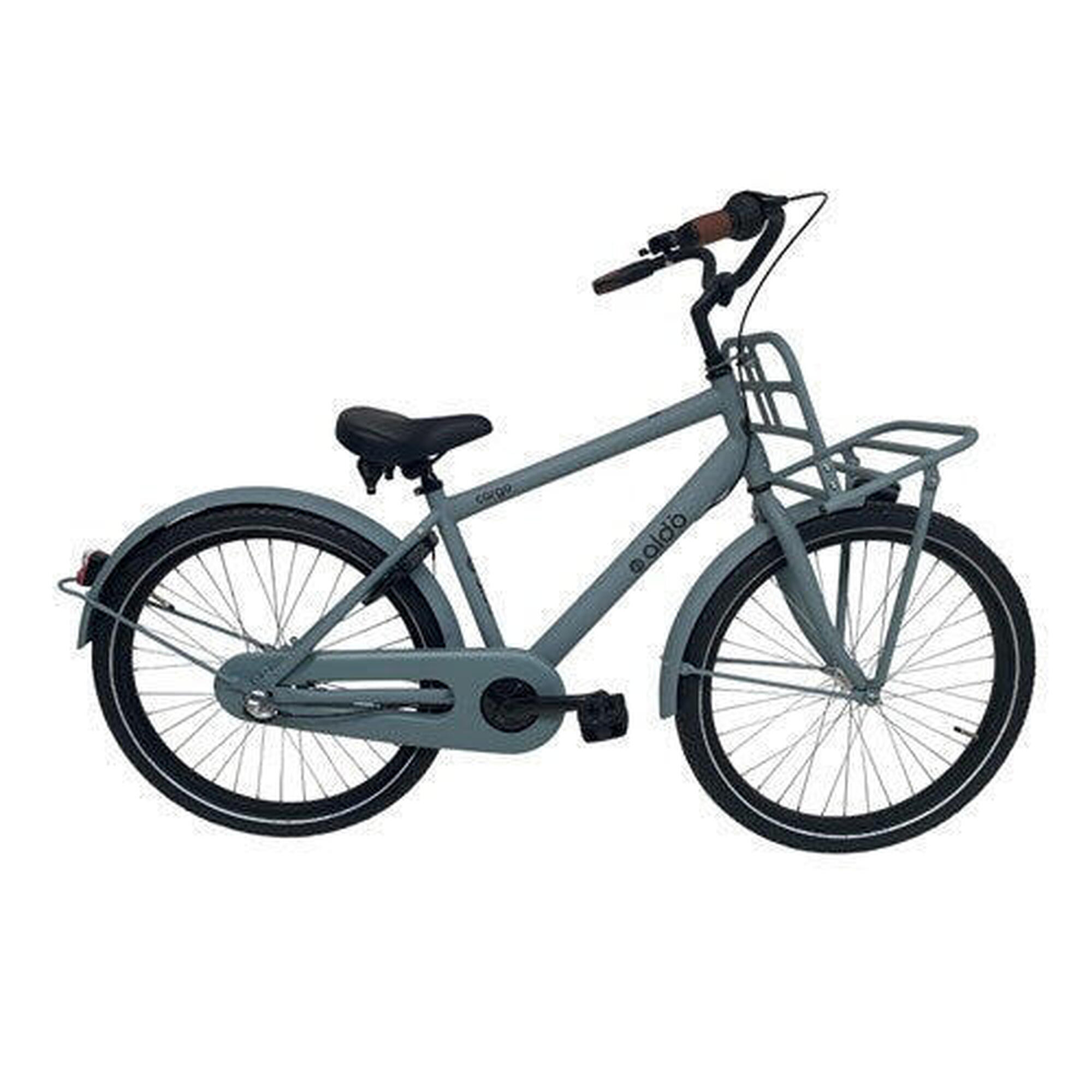 Aldo - Aldo 24 Pouces Cargo Cruiser Hr 3v Gris Bleu - Vélo Enfant - Bleu - 24" - Decathlon