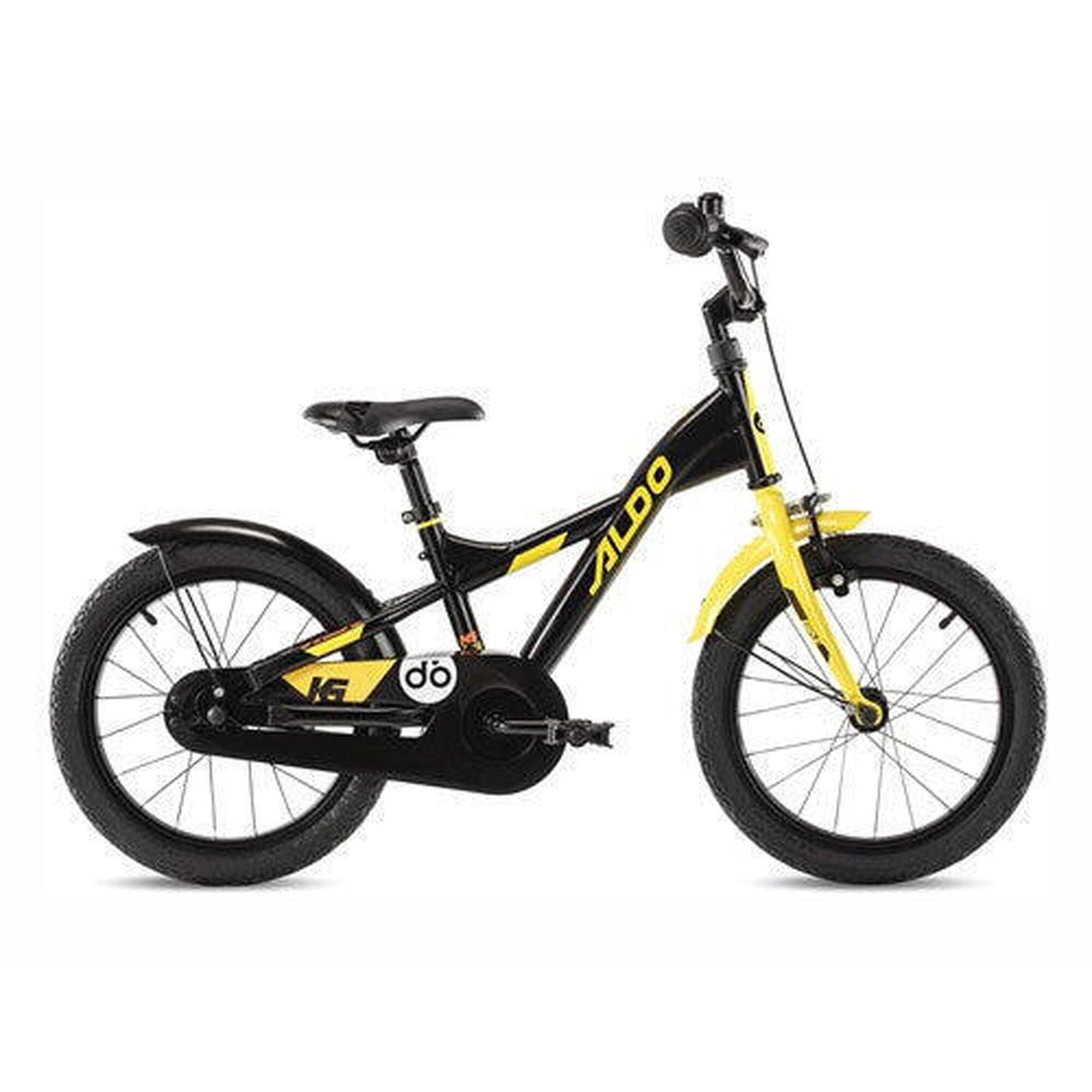 Aldo - Aldo 16 Pouces Power Bike Noir Jaune 9263 - Vélo Enfant - Jaune|noir - 16" - Decathlon