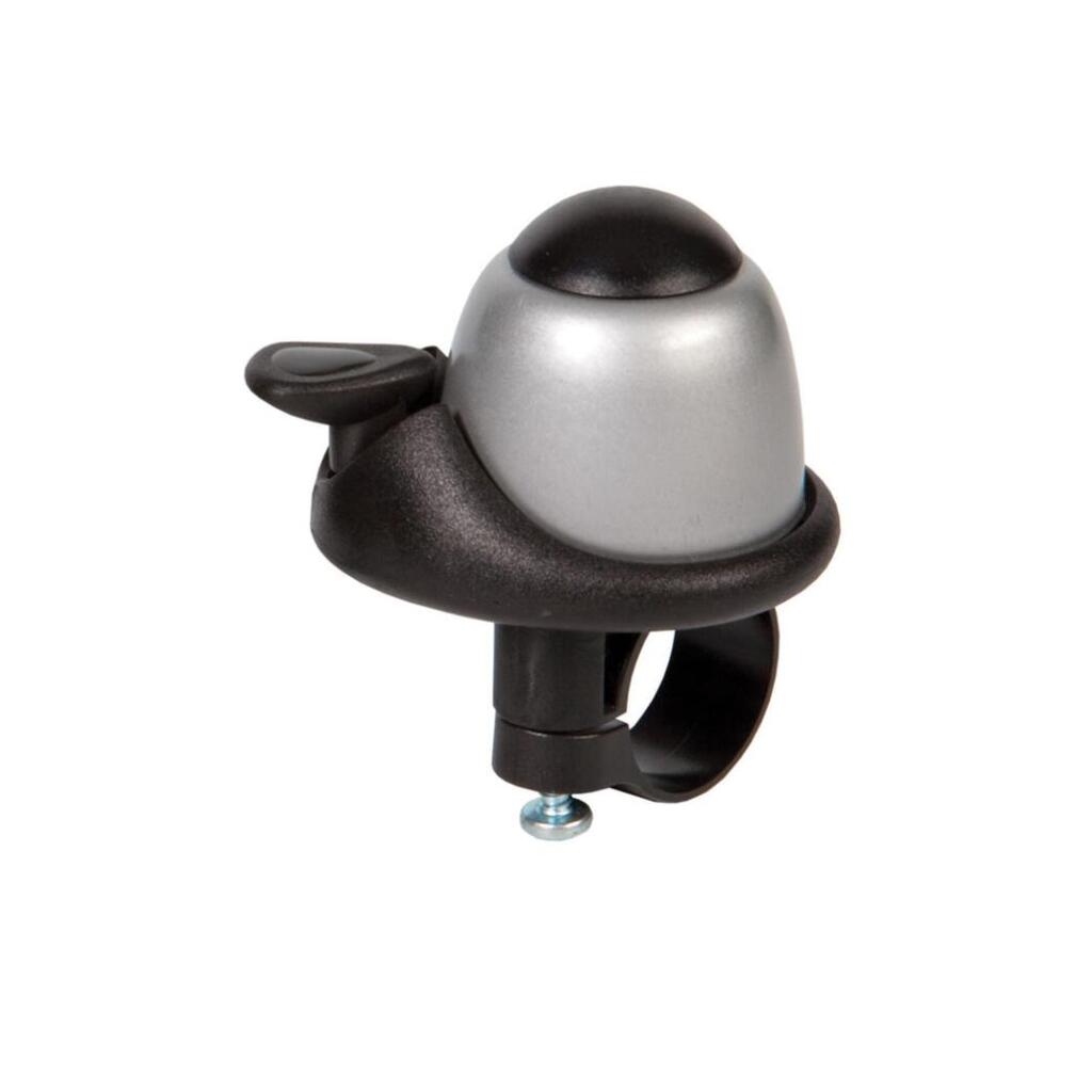 Widek Decibel II Aluminium Bicycle Bell, Silver — Fits 22 mm Handlebars.