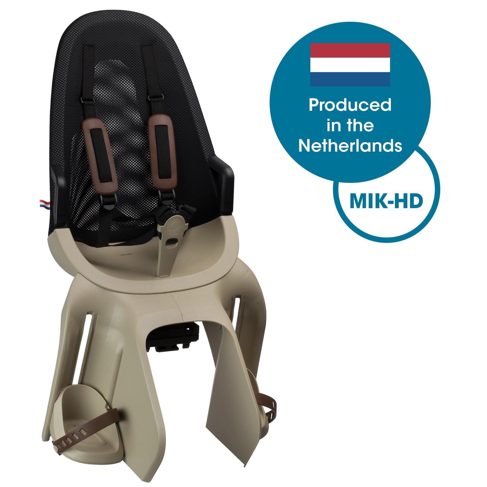 Qibbel - Qibbel Air Q752 Siège Arrière Mik-hd Capturation Cappuccino - Siège Vélo Enfant - Marron - Taille Unique - Decathlon