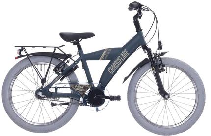 Bikefun Kinderfiets 20" Camouflage met Shimano Nexus 3 – mat donkergroen.