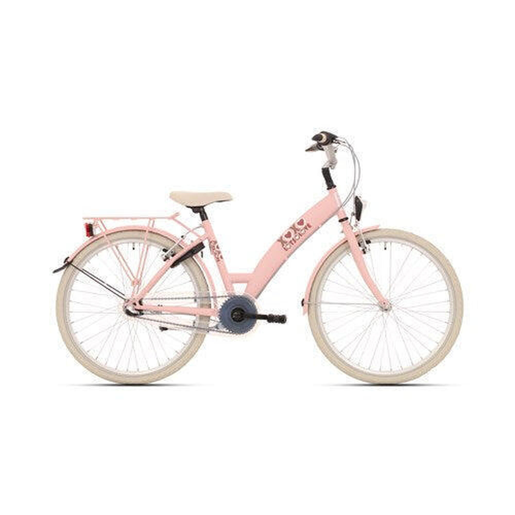 Bikefun - Bikefun Bike Fun 24 Pouces Bike Girls 3v Beaucoup D'Amour Adobe Pink - Vélo Enfant - Rose - 24" - Decathlon