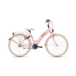 Bikefun Vélo 24 inch Fille 3 vitesses Adobe rose