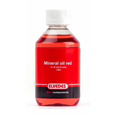 Olio minerale rosso Elvedes 100 ml per freni Shimano.