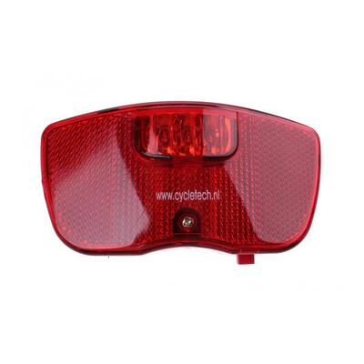 Falkx fanale posteriore LED di lusso con batteria fissaggio 50/80 mm.