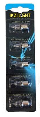 Ikzilight halogeenlamp p13.5s 6v 2,4w - set van 5.