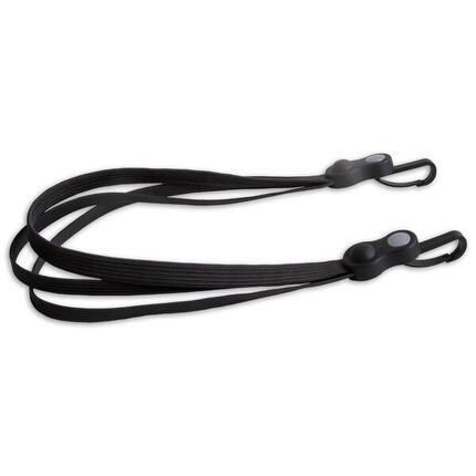 Lynx Snelbinder met karabijnhaken 74 cm, zwart.