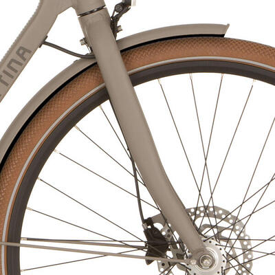 Cortina voorvork e-foss 1 1/8" halva grey matt