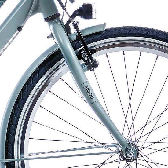 Forcella Alpina V Fork 24 Mood verde silt opaco filettata.