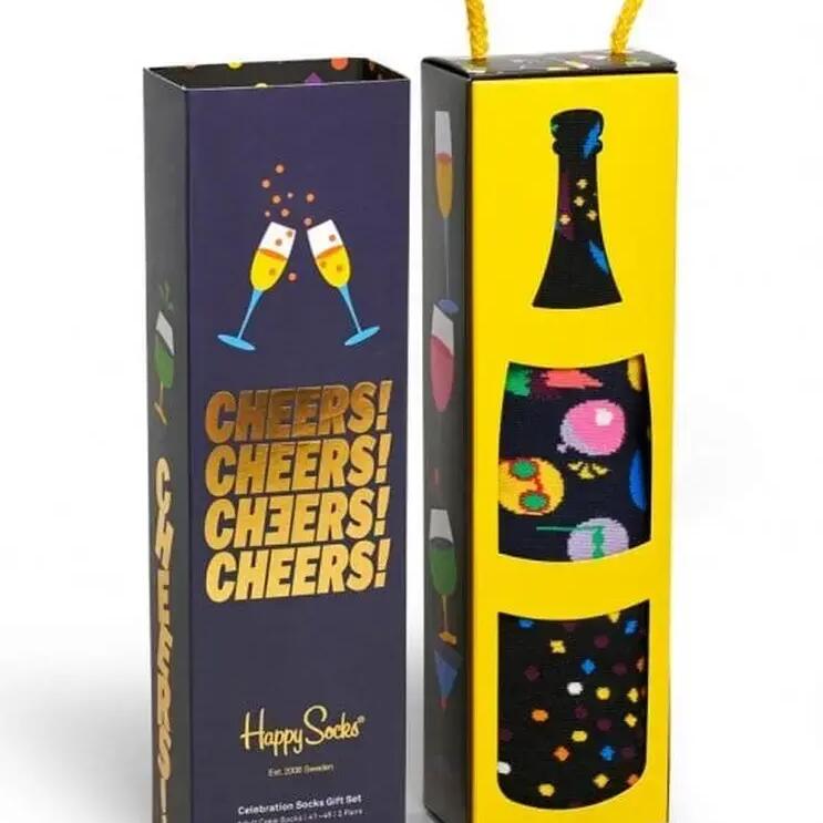 Happy Socks 3-Pack Celebrations Gift Set, Size 41–46