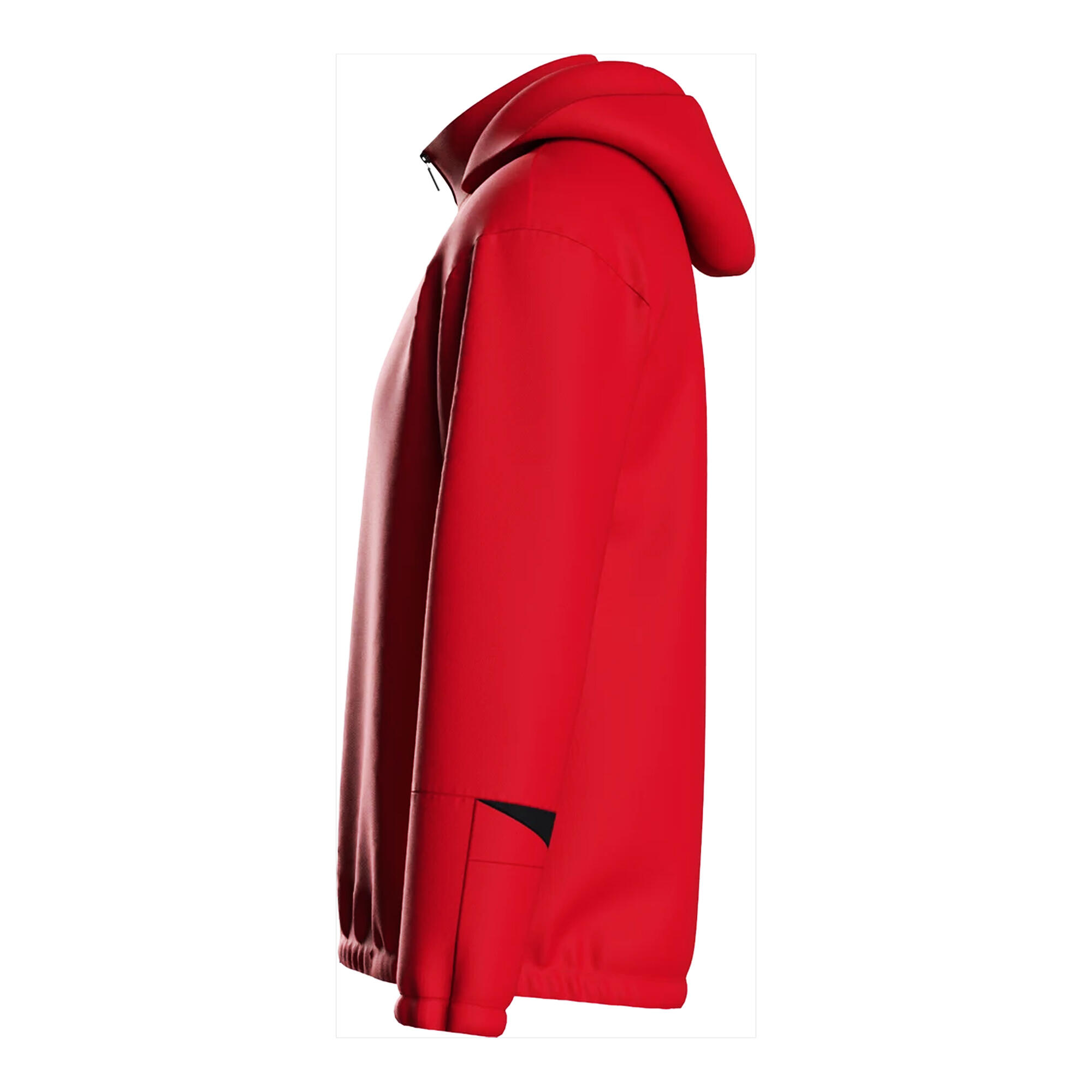 "Total" Jacke, wasserfest für Training Herren Zinnoberrot/Schwarz 3/4