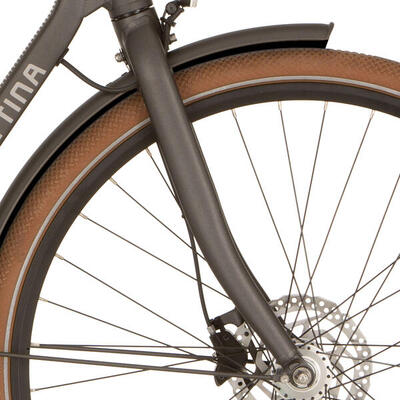 Cortina voorvork e-foss 220/55 1 1/8 iron black matt