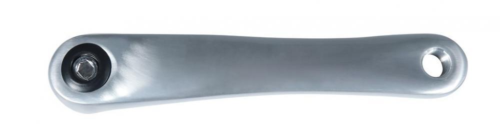Mijnen Pieper traparm Rock links, 170 mm lang, alu, zilver, vierkant 2/3